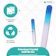 image 3 of Turquoise Glass Nail File Set, Gel & Acrylic Nails - 3pcs