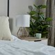image 3 of ValueLights Pair Of Modern Copper Metal Basket Cage Table Lamps With White Fabric Shades