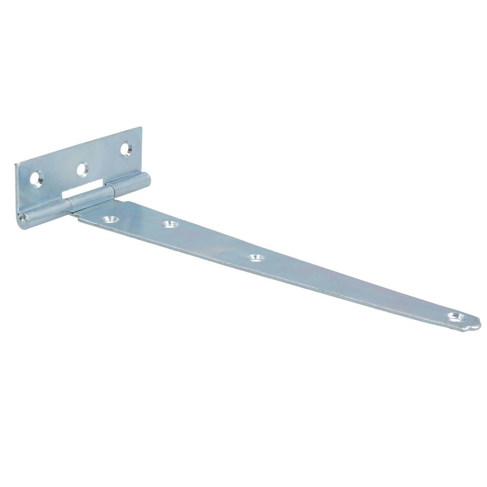 image 1 of 8in / 204mm Heavy Duty T Tee Hinges For Shed + Garden Gates Zinc Plated 8pc Silver