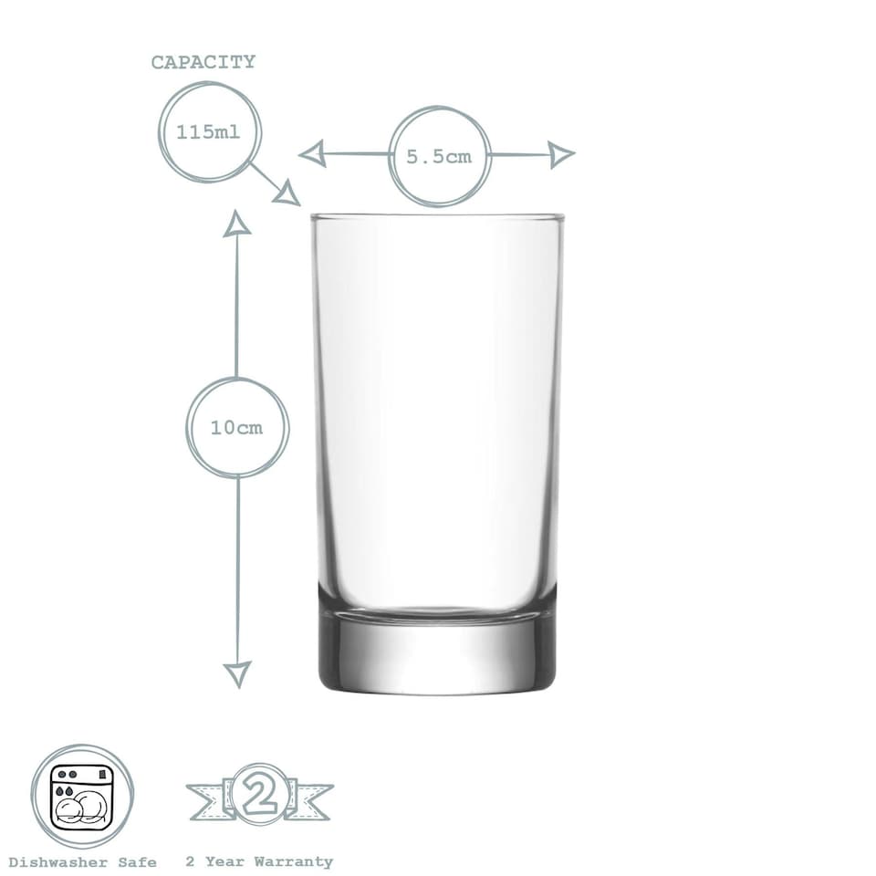 image 1 of LAV Ada Shot Glasses - 150ml - Clear - Pack of 6 Clear