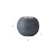 image 7 of ValueLights Round Ribbed Solar Power Outdoor Cascading Water Fountain | Grey