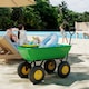 image 8 of Outsunny 75L Garden Cart Trolley Dump Wheelbarrow Trailer Truck 4 Wheels