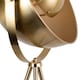 image 4 of Pair of Retro Satin Brass Tripod Table Lamps | Gold | Gold | Large | 2
