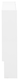 image 5 of Narrow High Gloss 2 Tier Shoe Cabinet | White | White