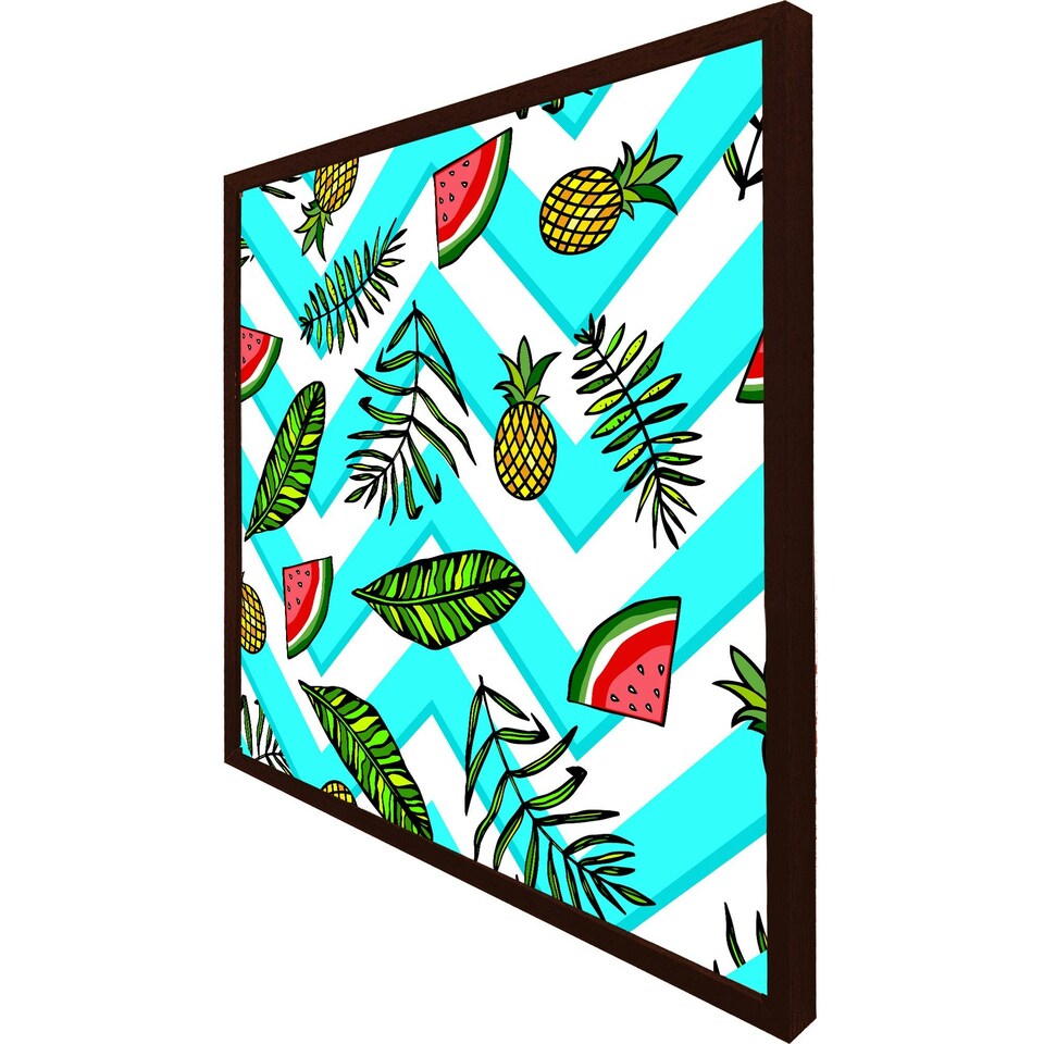 image 1 of Pineapple & watermelon (Picutre Frame) Grey | XL