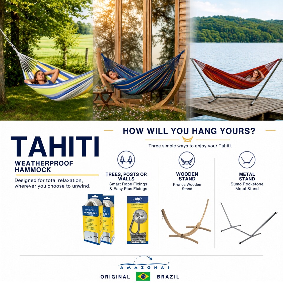 image 1 of Tahiti Single Traditional Hammock Candy