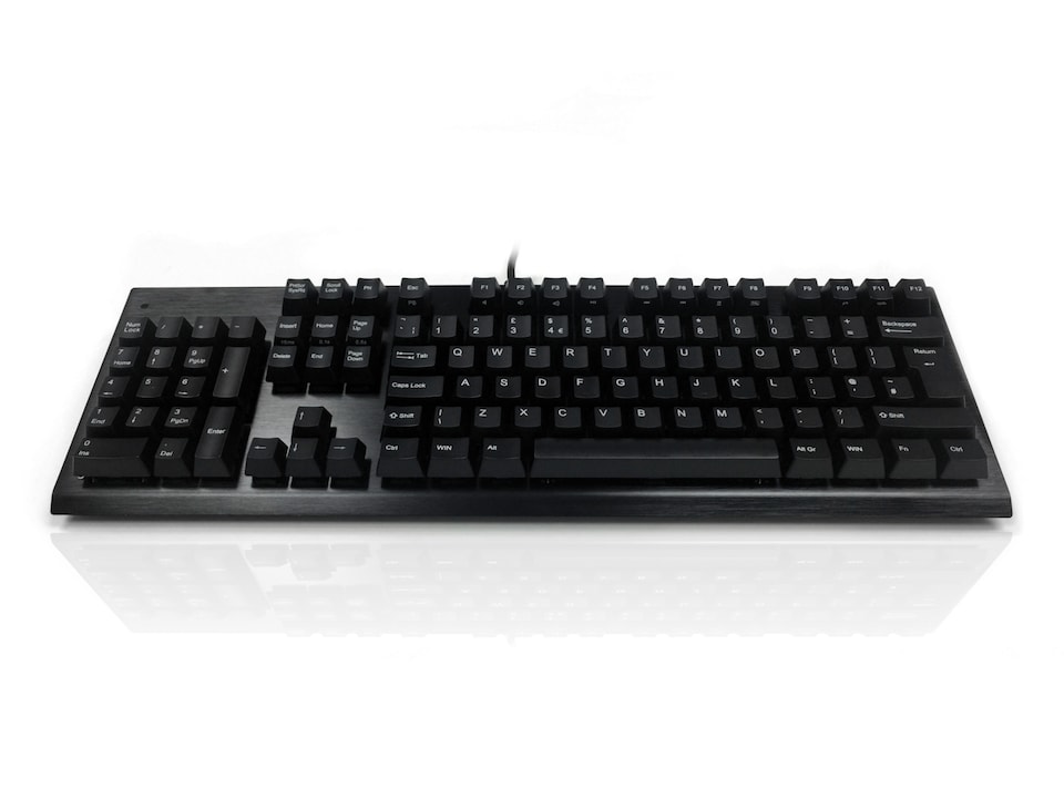 image 1 of Accuratus Left Hander Keyboard - USB Professional & Programmable Left Handed Full Size Keyboard with Mechanical Key Switches - Black