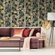 image 2 of Holden Décor Outside In Floral Gate Wallpaper - Cream/Green/Pink - 10m x 53cm Cream
