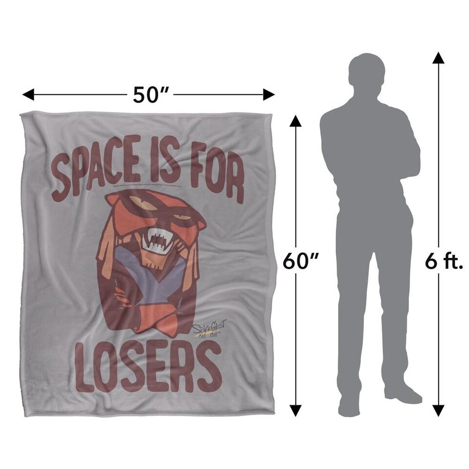 image 1 of Space Ghost Space Is For Losers Silky Supersoft Blanket | Multi | Multicoloured | One Size | 1