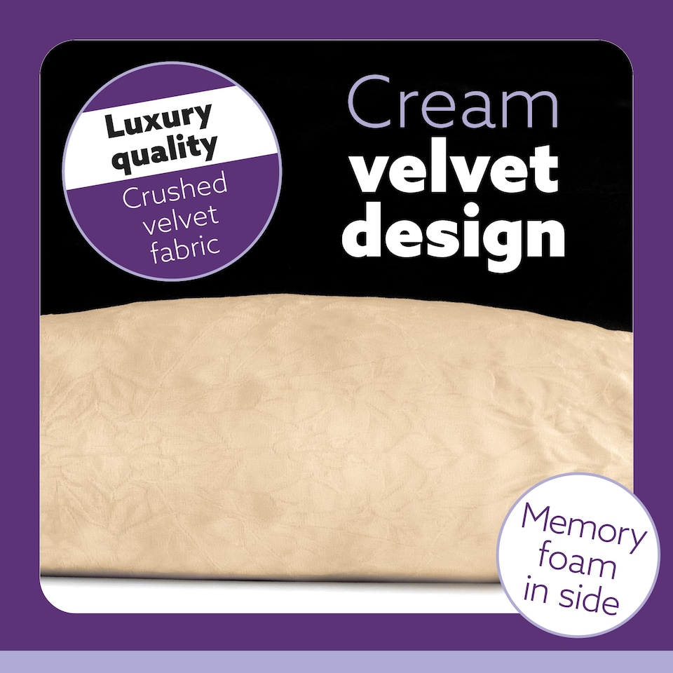 image 1 of Aamira Cream Pregnancy Maternity Pillow, 140x65x20cm C Shape Memory Foam | Cream | Cream | Standard | 1