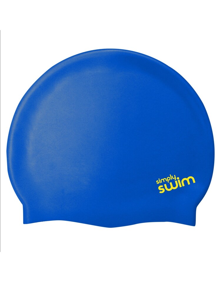 Simply Swim Adult Silicone Swim Cap - Solid Colours