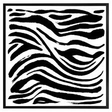 Zebra stripes print (Picture Frame) Black | XL