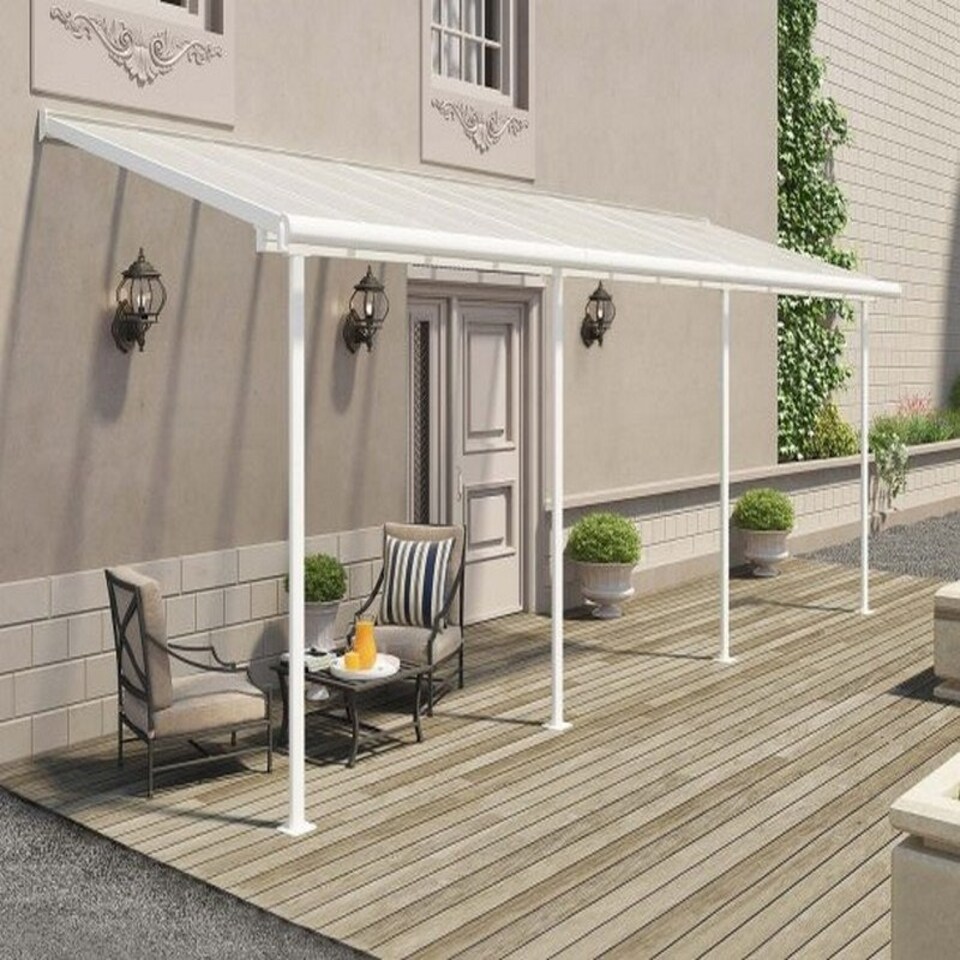 image 1 of Patio Cover Sierra 2.3X6.9 Clear - Polycarbonate - L670.5 x W224 x H300 - White White