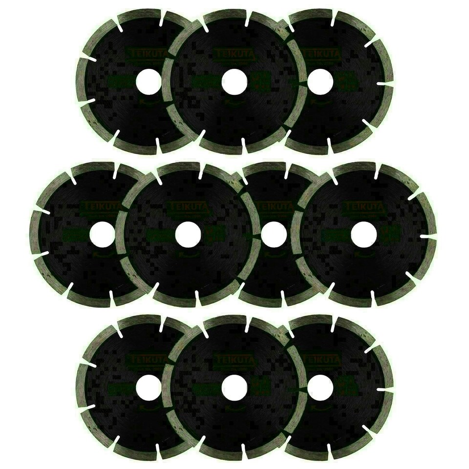 image 1 of 125mm (5") x 6.4mm Diamond Mortar Raking Disc Pointing Disc Blade Masonry 10pk
