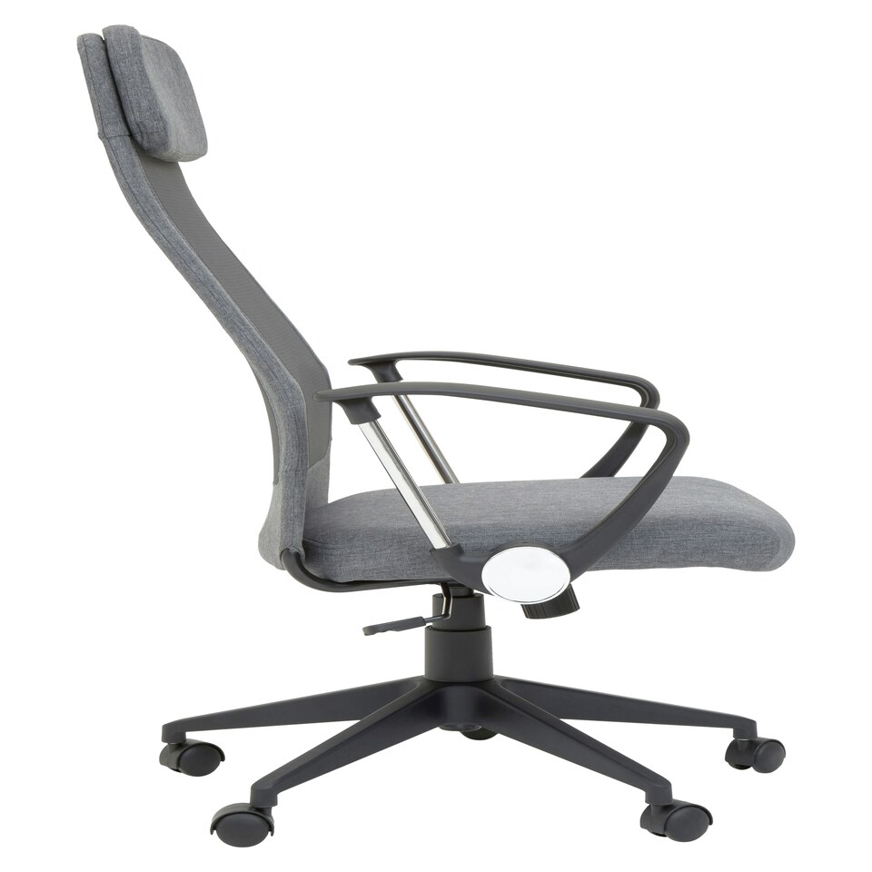 image 1 of Interiors by Premier Brent Grey Mesh And Fabric Home Office Chair