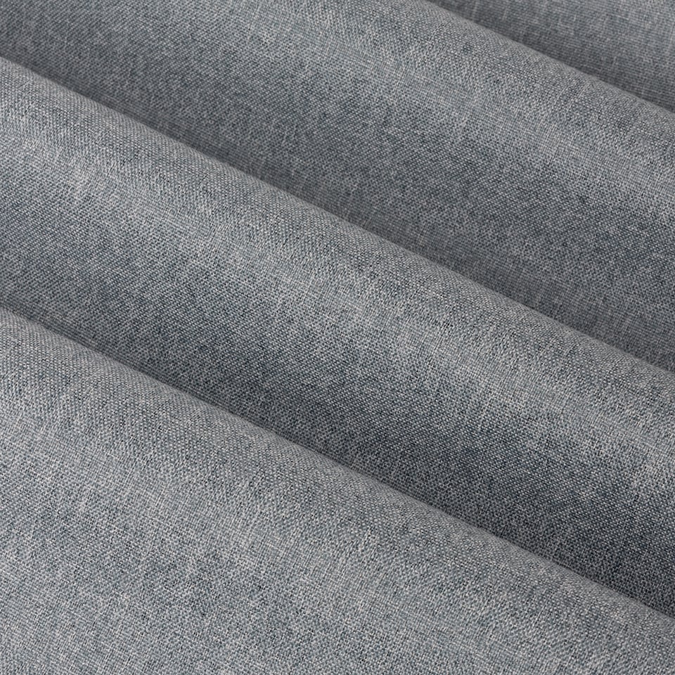 image 1 of Furn The Ultimate Blackout Textured Woven Eyelet Curtain Pair | Blue | Denim | 1