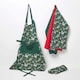 image 5 of Homescapes Festive Forest Green Set of 3 Christmas Tea Towels Green