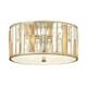image 1 of Gemma 3 Light Flush Mount Ceiling Light Silver Leaf, E27