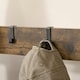 image 8 of HOMCOM Industrial Coat Rack Stand with 8 Hooks Hangers Storage Cabinet Brown