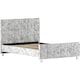 image 6 of Vida Designs Valentina 4ft6 Double Bed Frame, Crushed Velvet Silver, 135 x 190cm