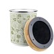 image 5 of Oak Leaves & Berries Food Waste Caddy - Metal 2L Green Decorative Kitchen Compost Bin