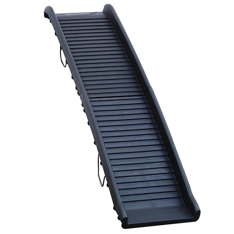 image 1 of Gr8 Garden Dog Pet Ramp Plastic Folding Lightweight Strong Bi Fold Travel Car Van Portable