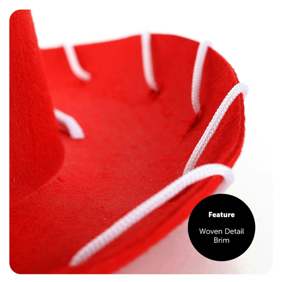 image 1 of Child's Red Cowboy Hat – Fun Fancy Dress Western Hat for Kids Red | 1