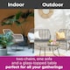 image 2 of Neo Grey 4 Piece Wicker Bamboo Style Garden Sofa, Table & Chairs Set