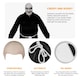 image 2 of Black Bald Festering Uncle Costume Black | L