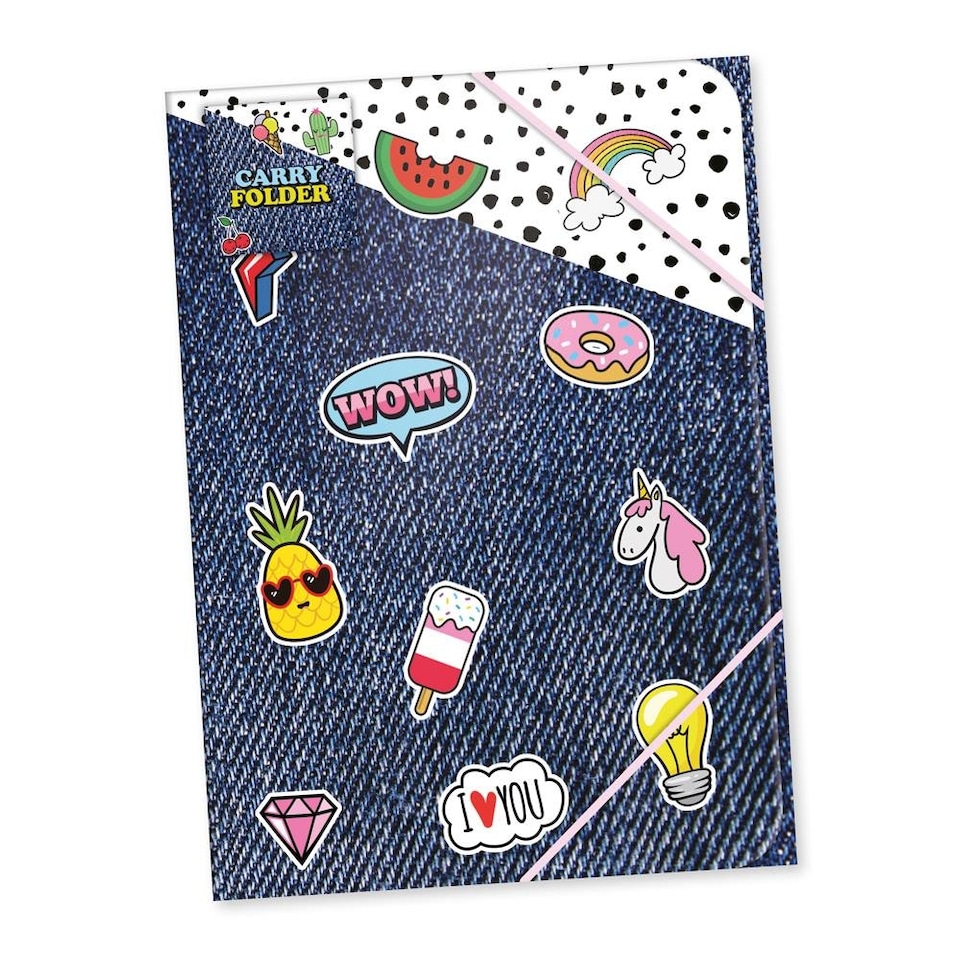 image 1 of Pin Badge Wizard A4 Elasticated Folder