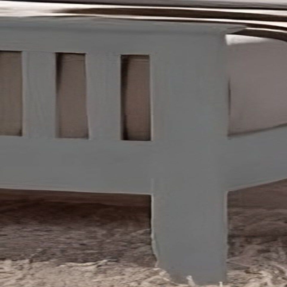 image 1 of 3ft Single Grey Colour Finish Shaker Wood Wooden Bed Frame Bedstead High Foot End