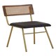 image 2 of Interiors by Premier Black Leather Dining Chair, Sturdy Dining Room Chair, Leather Effect Accent Chair for Home, Office Black