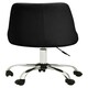 image 4 of Interiors by Premier Brent Ribbed Black And Chrome Home Office Chair