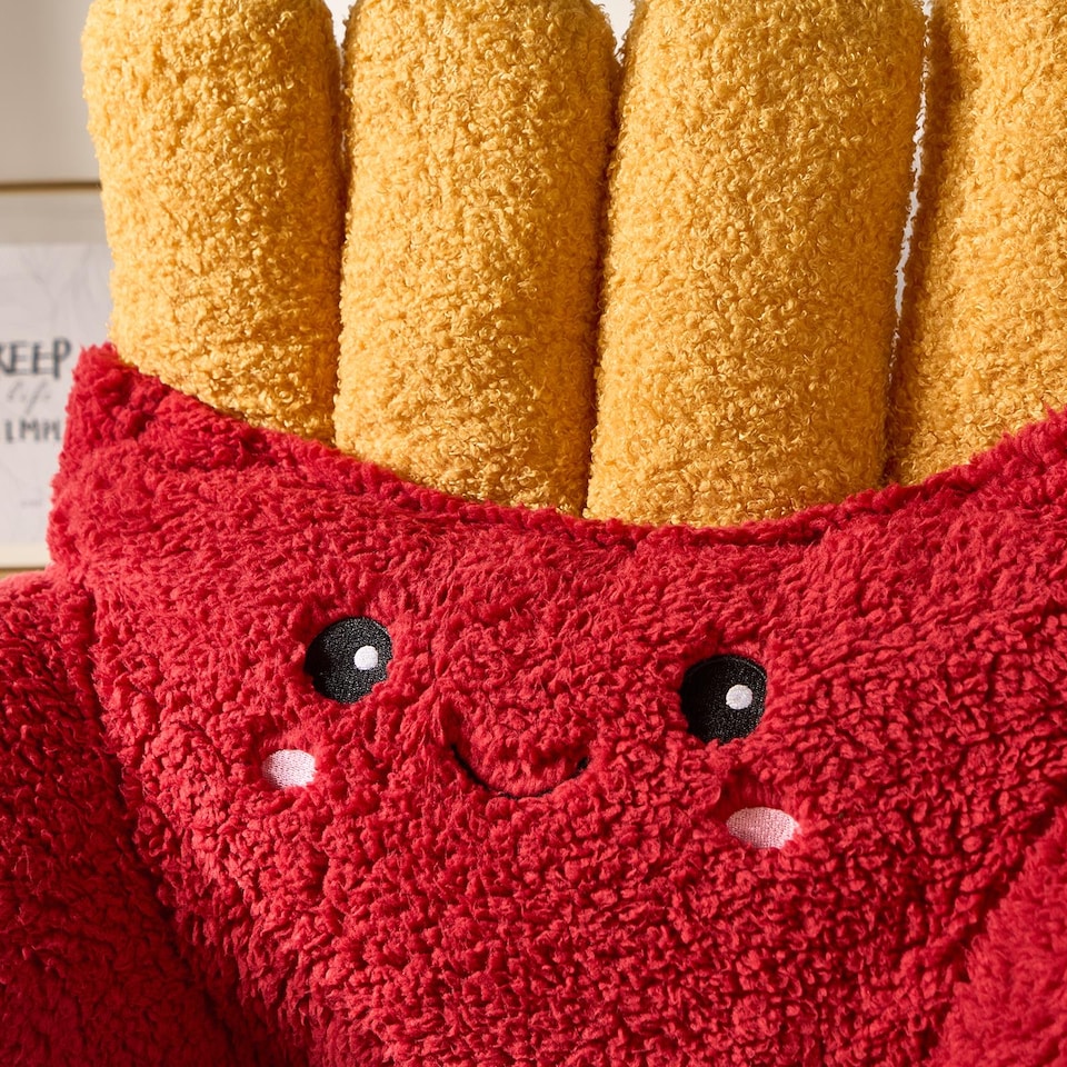 image 1 of OHS Frankie the French Fries Cuddle Cushion Novelty Reading Pillow