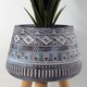 image 6 of 44cm x 26cm  Aztec Blue Composite  Large Planter | Blue