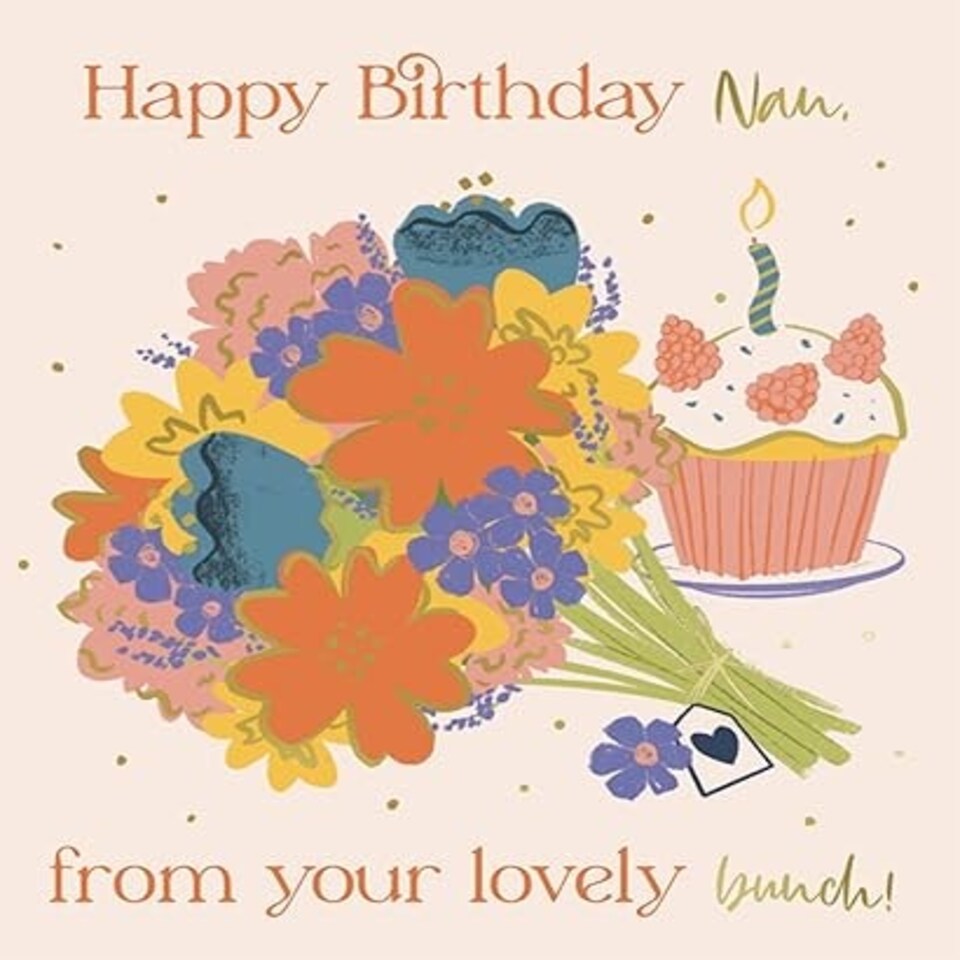 image 1 of Nan Birthday Card - From Your Lovely Bunch!