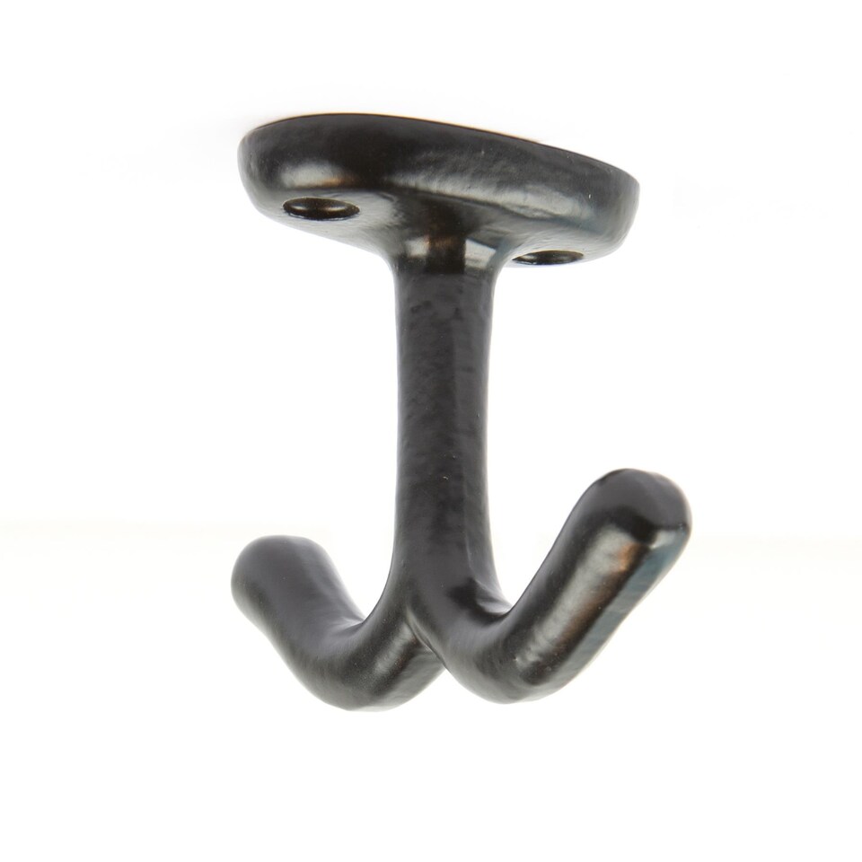 image 1 of Hammer & Tongs Double Ceiling Hook - W80mm x H60mm - Black