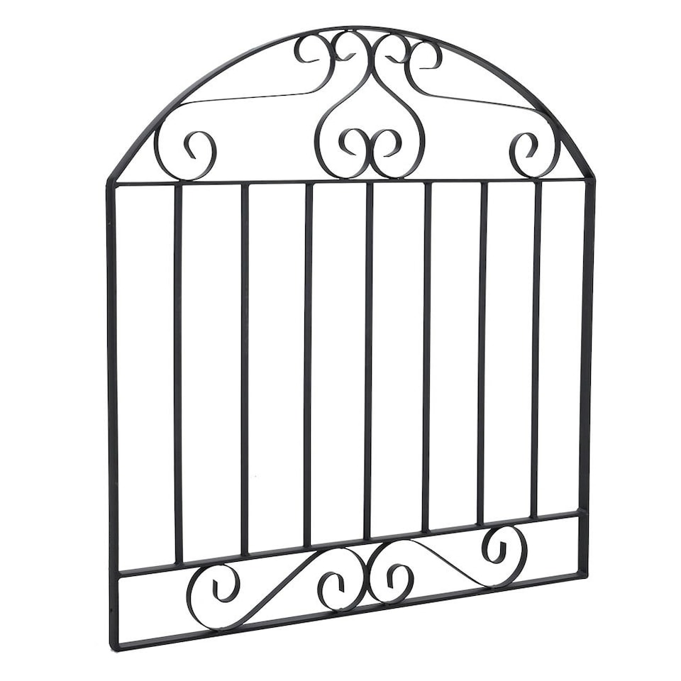 image 1 of Living and Home Modern Metal Garden Gate, Black