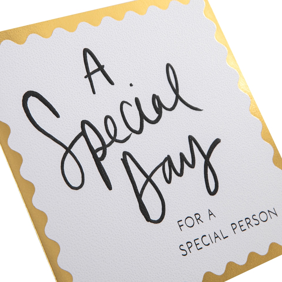 image 1 of Hallmark Celebration Card For Special Person - Inkwave Typography Design