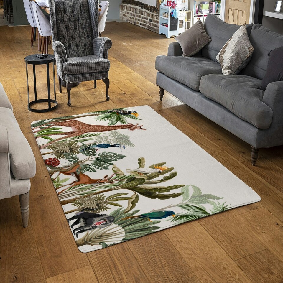 image 1 of Tropical Animals (Rug) Multi | Small: 60x110cm