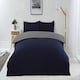 image 1 of Brights Reversible Duvet King Bed NavyGrey