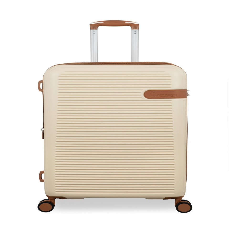 image 1 of IT Luggage Clarify Creme Medium Suitcase with TSA Lock Cream | Medium