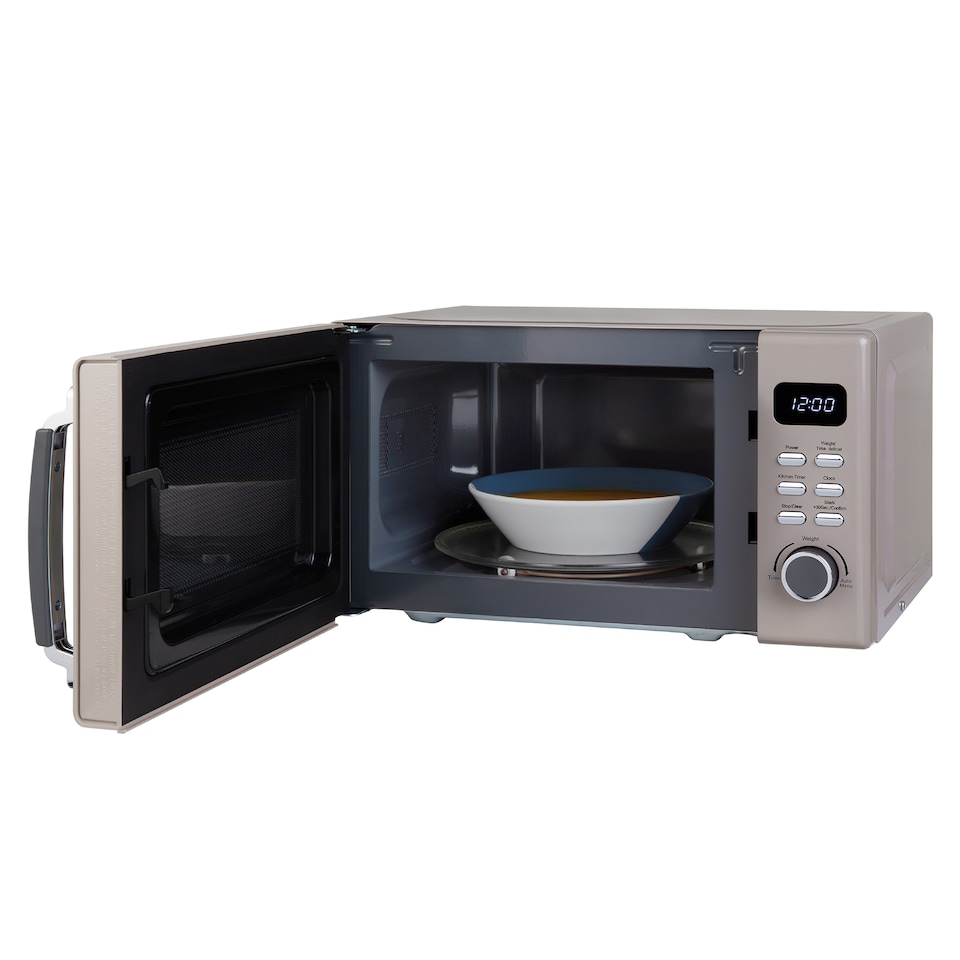 image 1 of Russell Hobbs Mocha Digital Microwave STYLEVIA, 20 Litre 800W with 5 Power Levels, Mirror Finish RHM2026MC