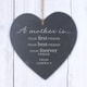 image 6 of Personalised 'A Mother Is' Slate Heart Decoration
