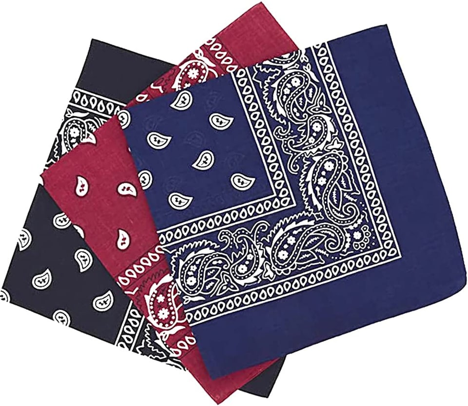 KAV 55x55cm Set of 3 Bandanas face mask Assorted Paisley Bandana - Head Wrap Scarf Wristband for Outdoor Sports, Hiking, Cycling (Black, Navy Blue, Wine)