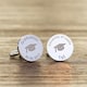 image 4 of Personalised Graduation Cap Silver Finish Cufflinks Graduation Gift