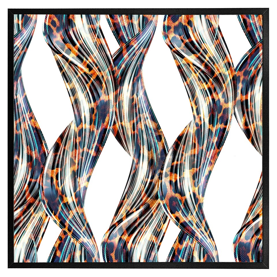 image 1 of Snake & leopard skin (Picture Frame) Grey | L