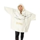 image 2 of Harry Potter Womens/Ladies Hedwig Blanket Hoodie - Beige - One Size