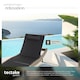 image 4 of Sun Lounger Weatherproof And UV-resistant 6 step Adjustable Backrest Poly Rattan | Cream | nature | 1