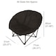 image 2 of Gr8 Garden Deluxe Black Padded Folding Outdoor Camping Beach Garden Fishing Moon Chair Seat